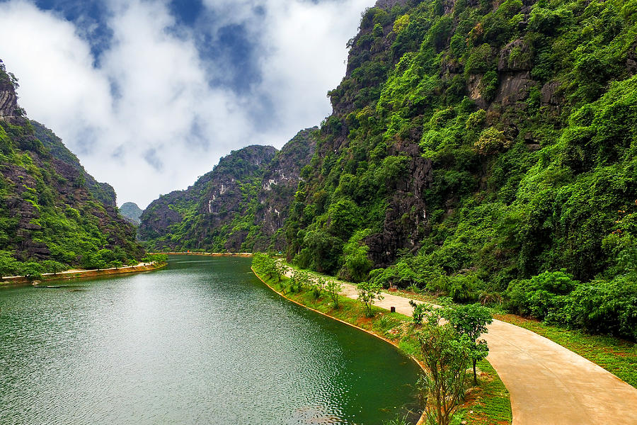 Tam Coc, Ninh Binh, Vietnam from above #2 Photograph by Cuongvnd