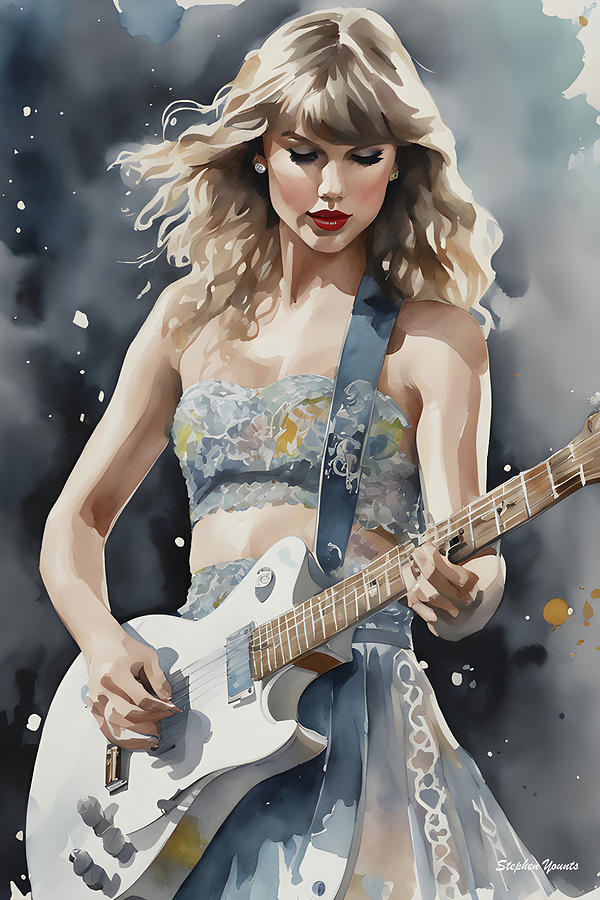 Taylor Alison Swift Digital Art - Taylor Swift #2 by Stephen Younts
