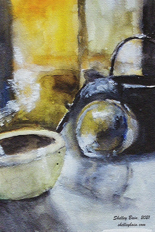 Tea Time #2 Painting by Shelley Bain