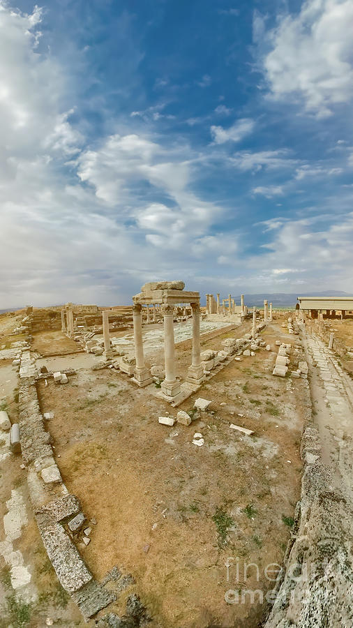 temple A of Laodicea in Turkey #2 Digital Art by Benny Marty
