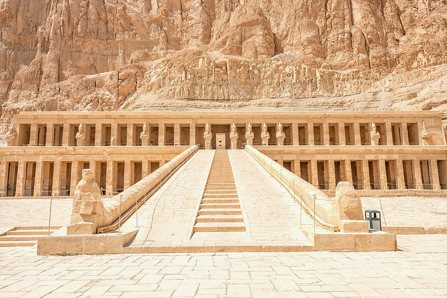 Architecture Photograph - Temple of Hatshepsut #2 by Manjik Pictures
