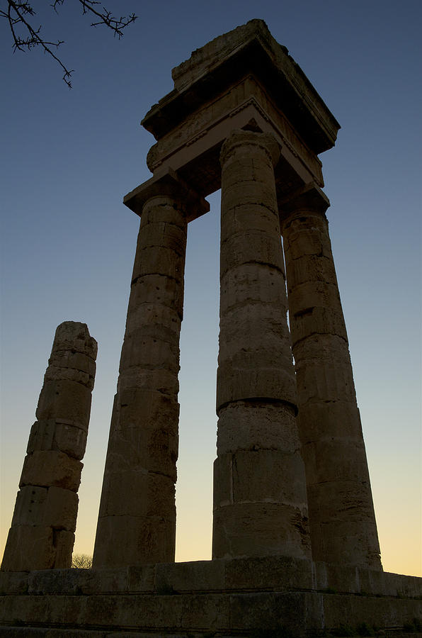 Temple of Pythian Apollo on the Acropolis of Rhodes. #2 Photograph by Craig Pershouse