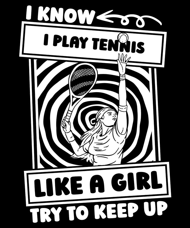 Tennis Digital Art - Tennis Sports Racket Player - Tennis #2 by Crazy Squirrel