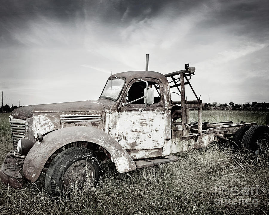 Texas Forgotten - Tow Truck #2 Photograph by Chris Andruskiewicz