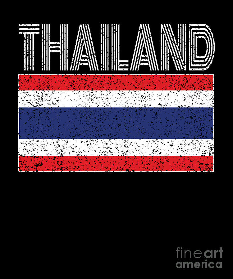 Thai Its In My Dna Flag Thailand Country Vintage Gift Digital Art by ...