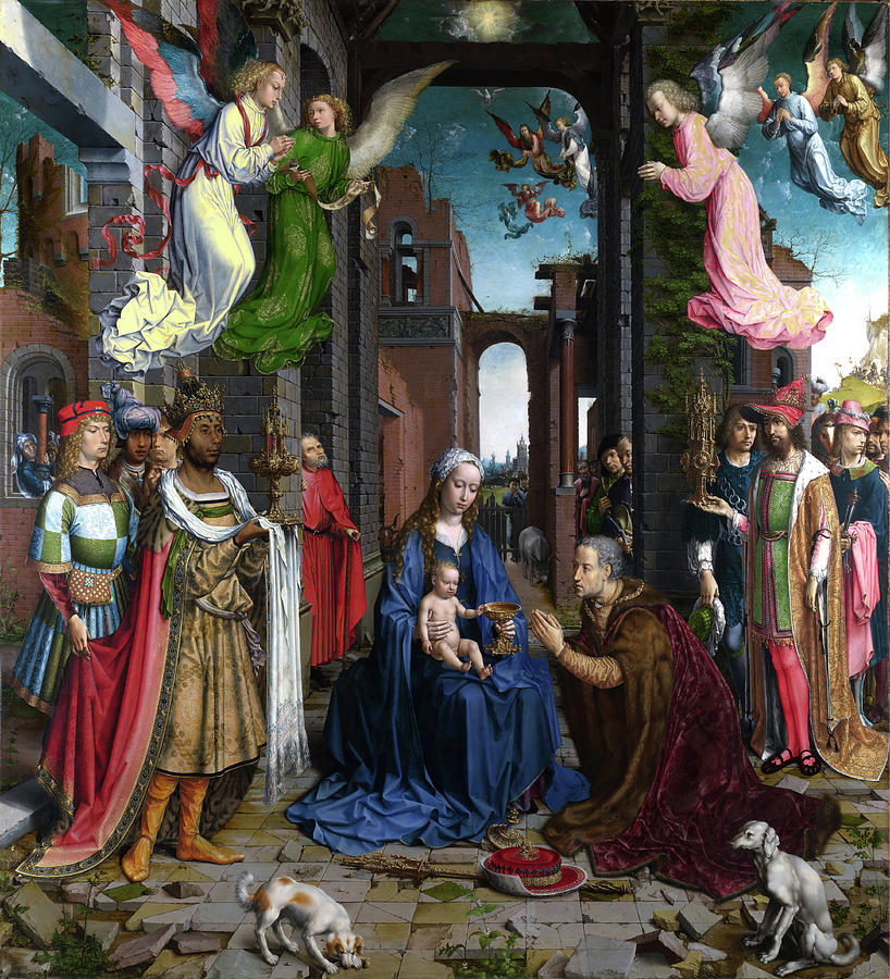 The Adoration of the Kings #2 Painting by Jan Gossaert