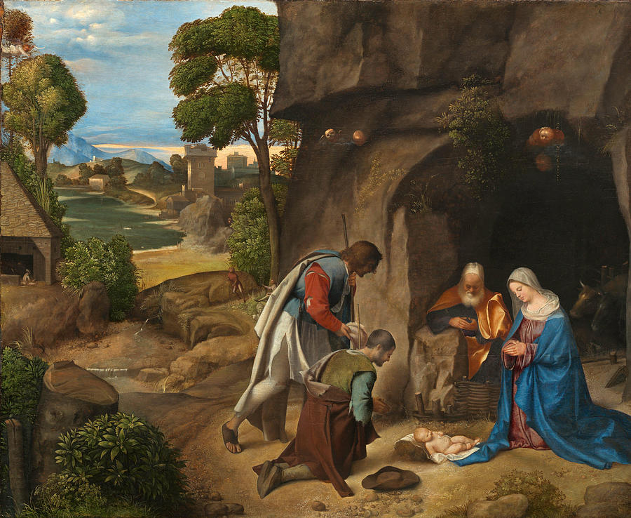 Giorgione Painting - The Adoration of the Shepherds  #2 by Giorgione