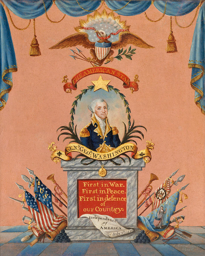 The American Star, George Washington #3 Painting by Frederick Kemmelmeyer