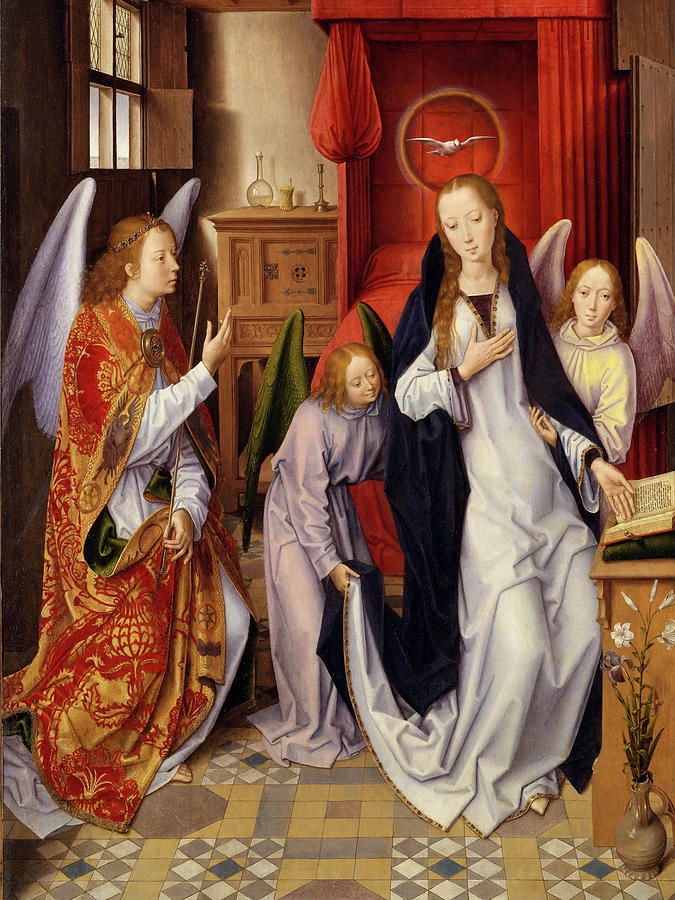 The Annunciation #2 Painting by Hans Memling