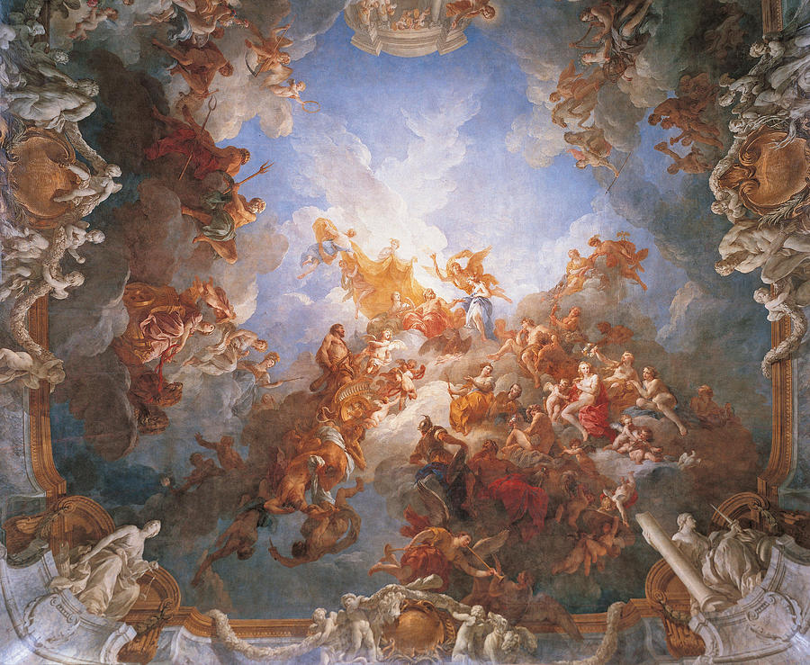 The Apotheosis of Hercules Painting by Francois Lemoyne | Fine Art America