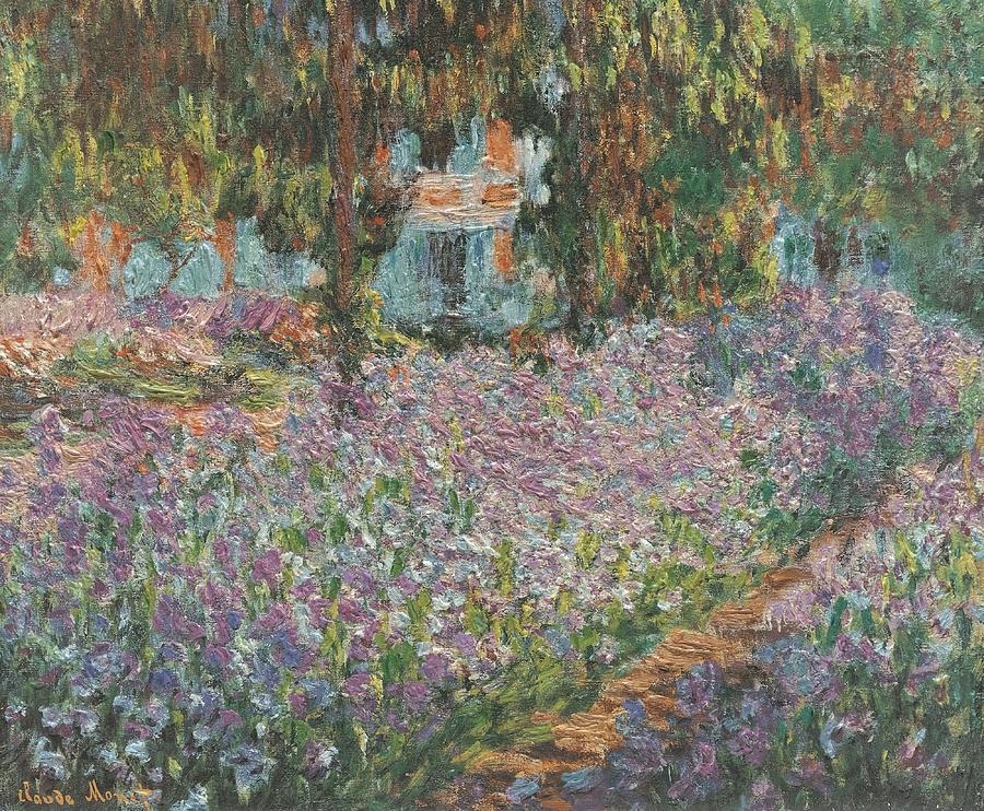Claude Monet Painting - The Artists Garden at Giverny #2 by Claude Monet