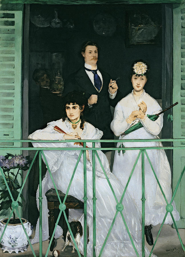 The Balcony Painting by Edouard Manet