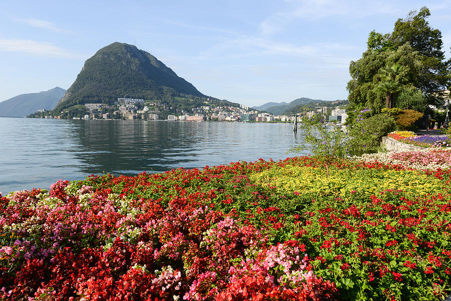The bay of lake Lugano #2 Photograph by Fotoember