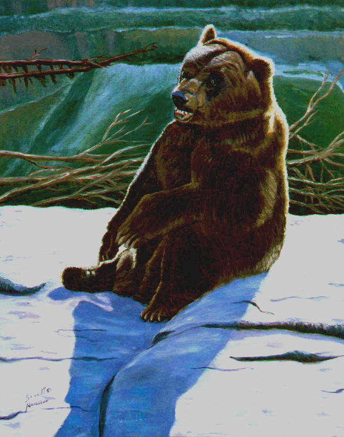 The Bear #2 Painting by Stan Hamilton