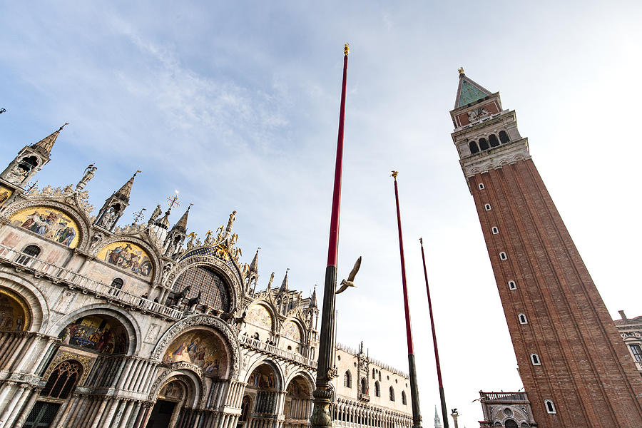 The Bell Tower of St Marks Basilica in Venice, Italy #2 Photograph by Daisuke Kishi