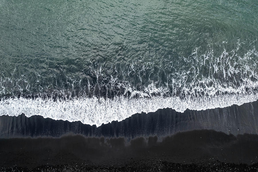 The black beach in Iceland #2 Photograph by Pietro Ebner