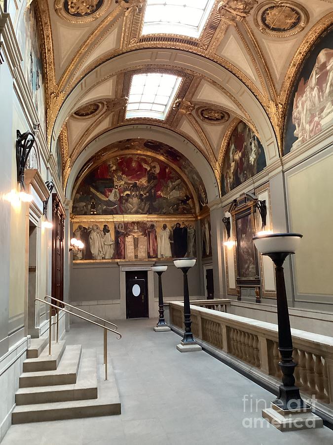 The Boston Public Library and the Sargent Gallery of Boston Public ...