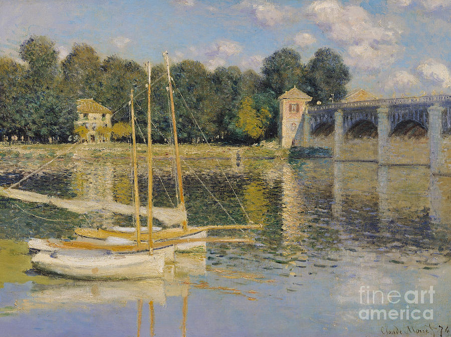 The Bridge at Argenteuil, 1874  Painting by Claude Monet