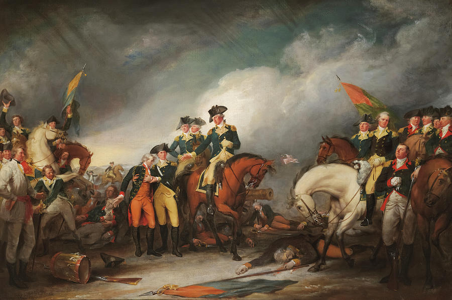 John Trumbull Painting - The Capture of the Hessians at Trenton by John Trumbull  by Mango Art