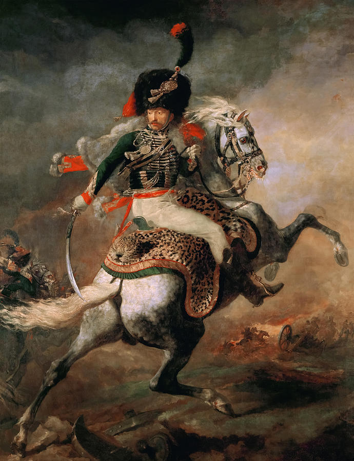 Nature Painting - The Charging Chasseur #2 by Theodore Gericault
