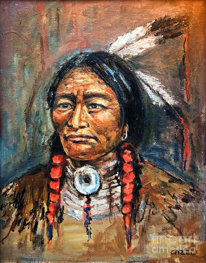 The Chief #2 Painting by Jim Cazel