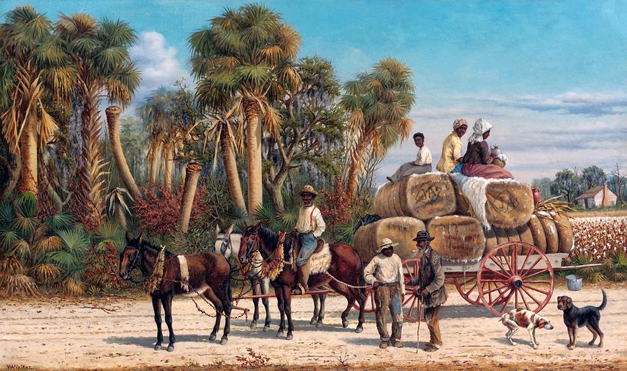 Dog Painting - The Cotton Wagon #2 by William Aiken Walker