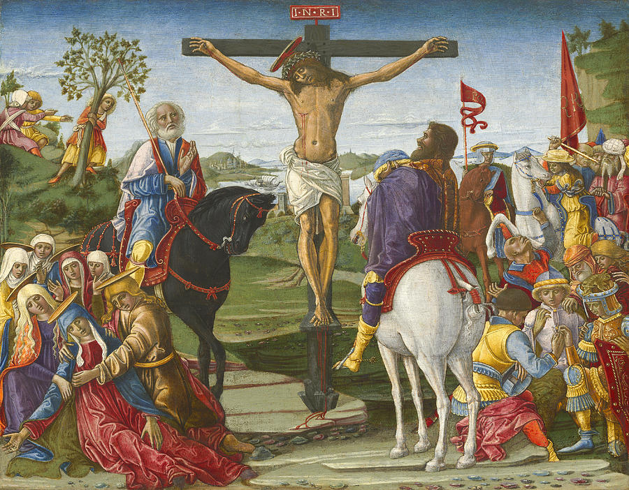 The Crucifixion #3 Painting by Benvenuto di Giovanni