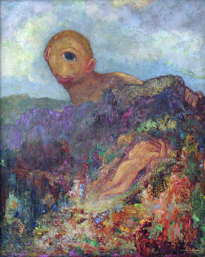 Odilon Redon Painting - The Cyclops, 1914 #3 by Odilon Redon