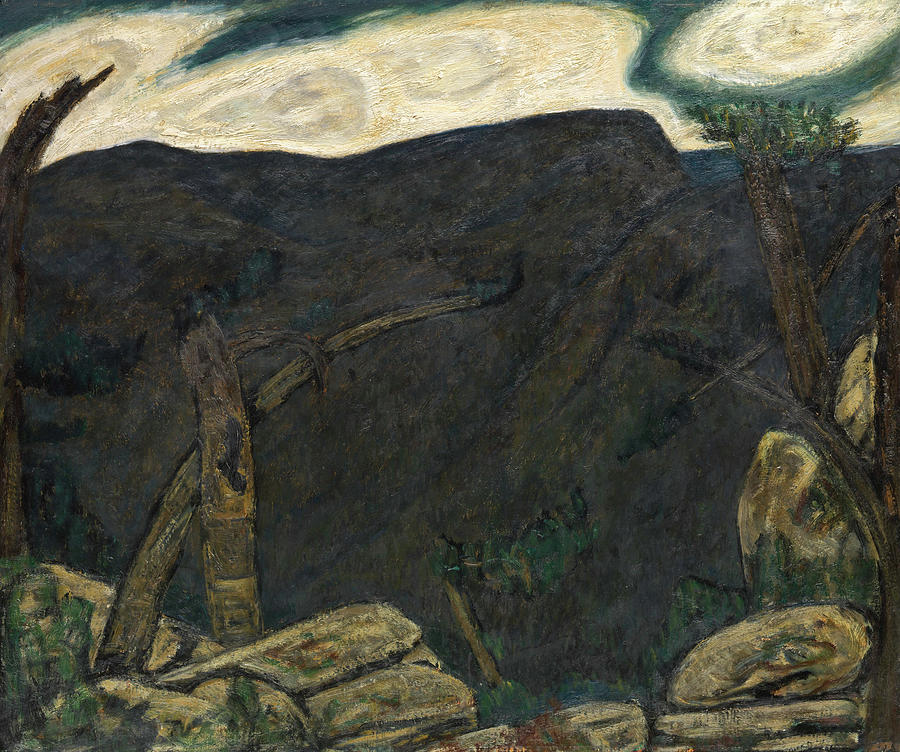 Marsden Hartley Painting - The Dark Mountain, No 2 #2 by Marsden Hartley