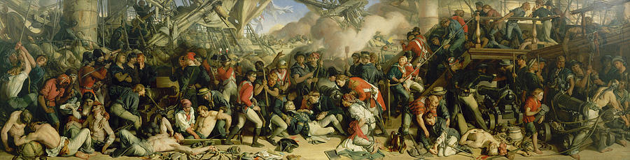 Historical Figures Painting - The Death Of Nelson #2 by Mountain Dreams