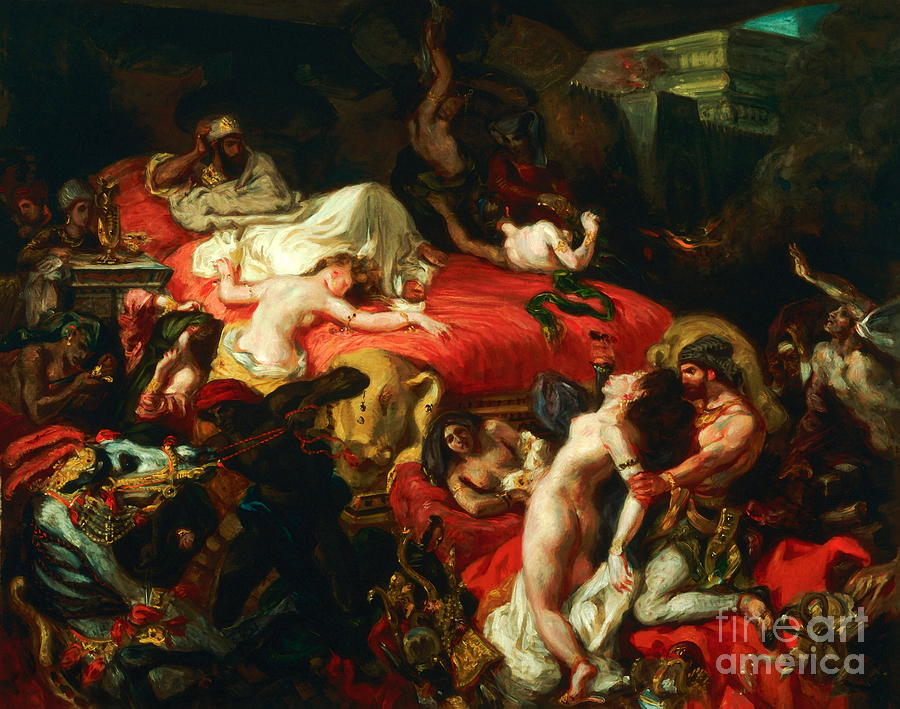 The Death Of Sardanapalus Painting - The Death of Sardanapalus #2 by Eugene Delacroix