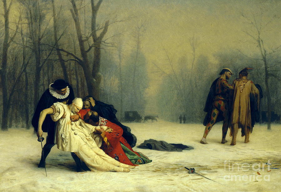 The Duel After the Masquerade Painting by Jean-Leon Gerome
