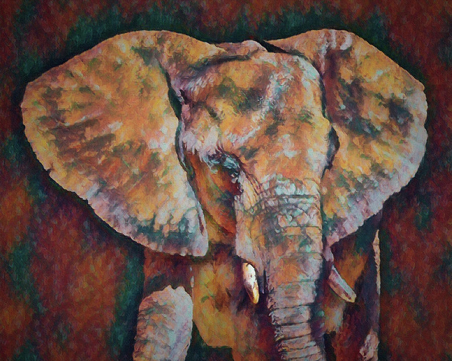 The Elephant #2 Digital Art by Ernest Echols
