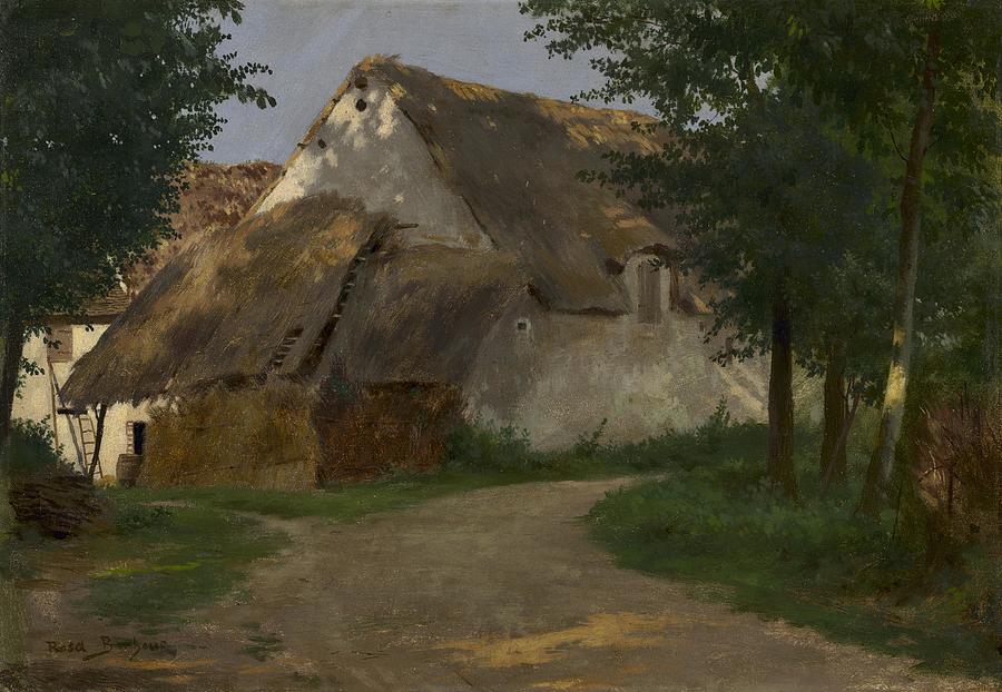 Farm Painting - The Farm at the Entrance of the Wood #2 by Rosa Bonheur