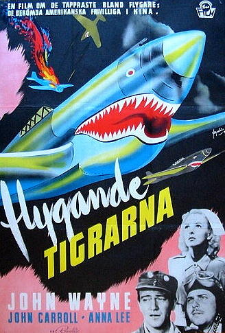 John Wayne Mixed Media - The Flying Tigers, 1942 #4 by Movie World Posters