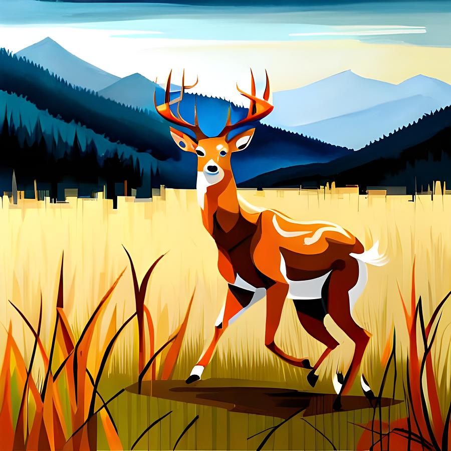 The Formosan Sika Deer Digital Art by Jessy Chu - Pixels