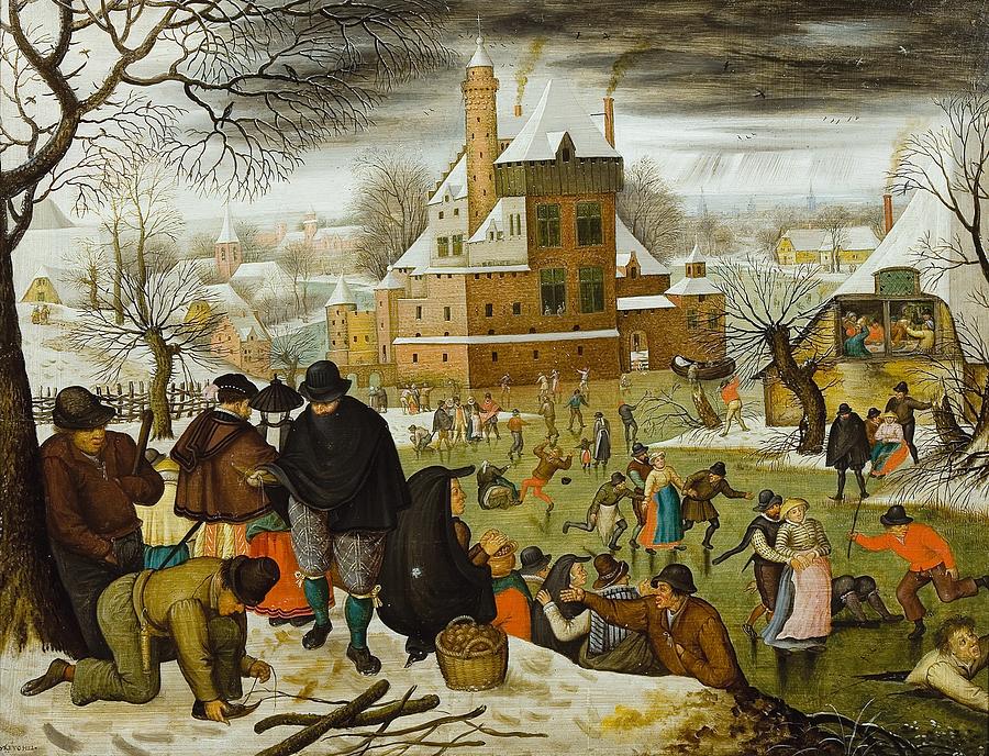 The Four Seasons Winter Painting by Pieter Brueghel the Younger
