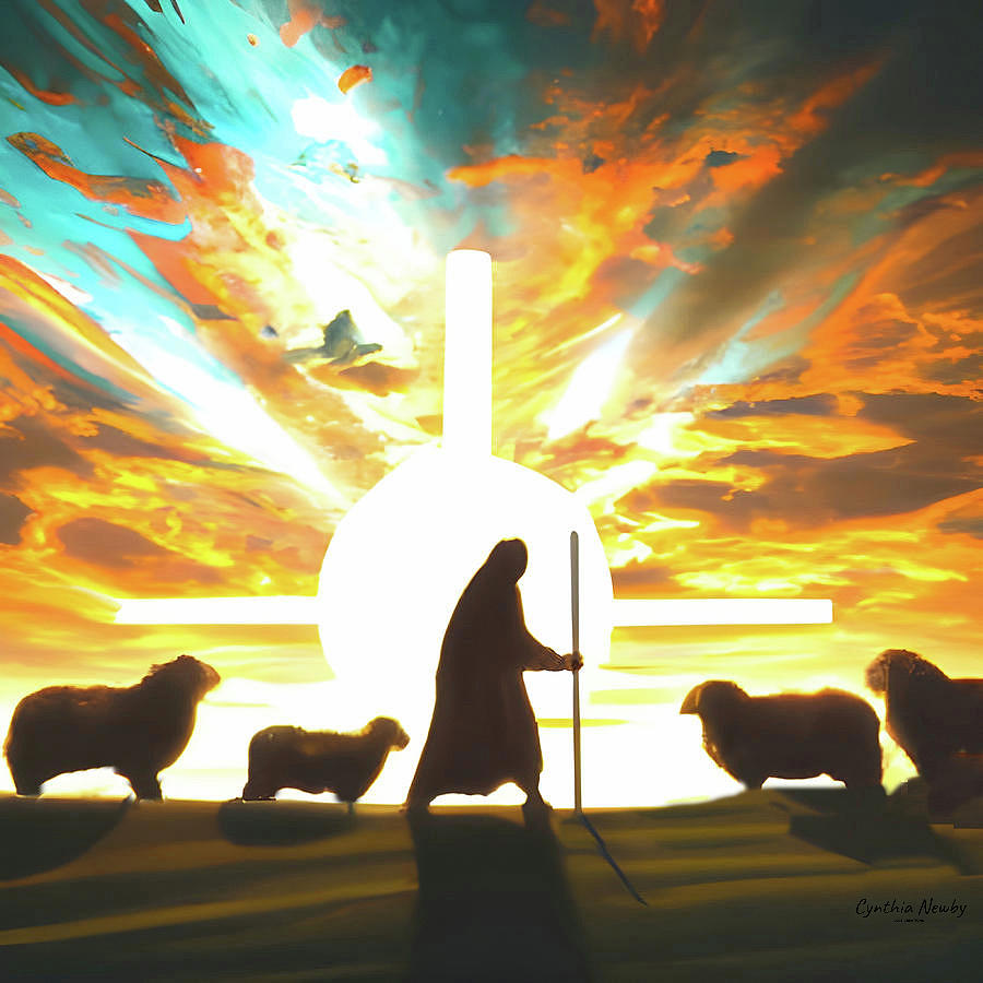 The Good Shepherd #1 Digital Art by Cindys Creative Corner