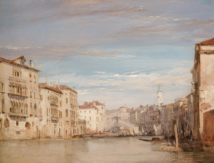 The Grand Canal Venice Looking Toward the Rialto Painting by Richard ...
