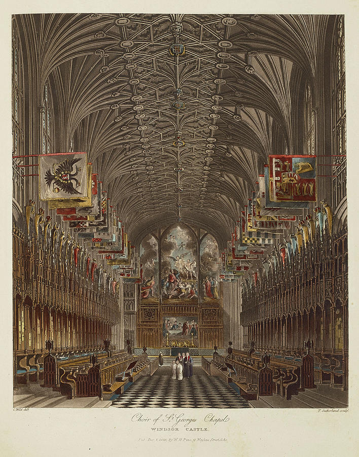 The History of the Royal Residences of Windsor Castle Painting by ...