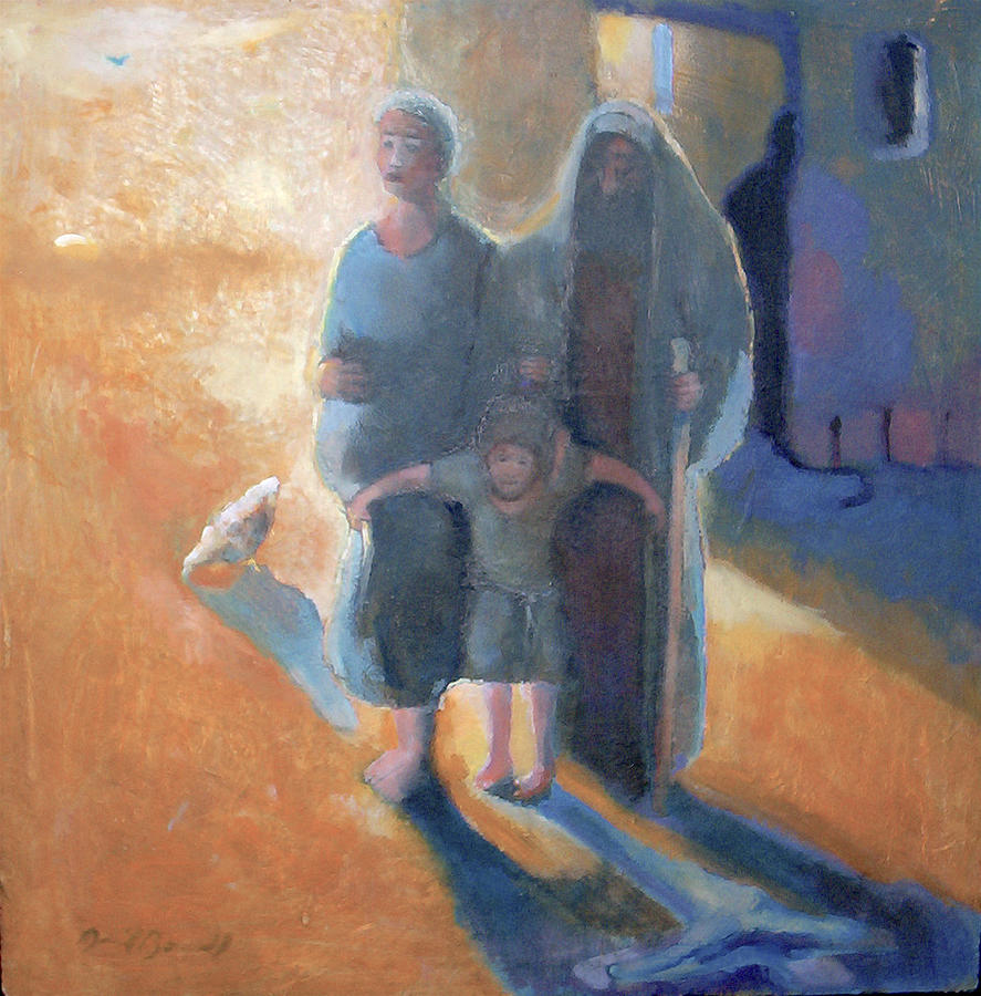 Christian Imagery Painting - The Holy Family #2 by Daniel Bonnell