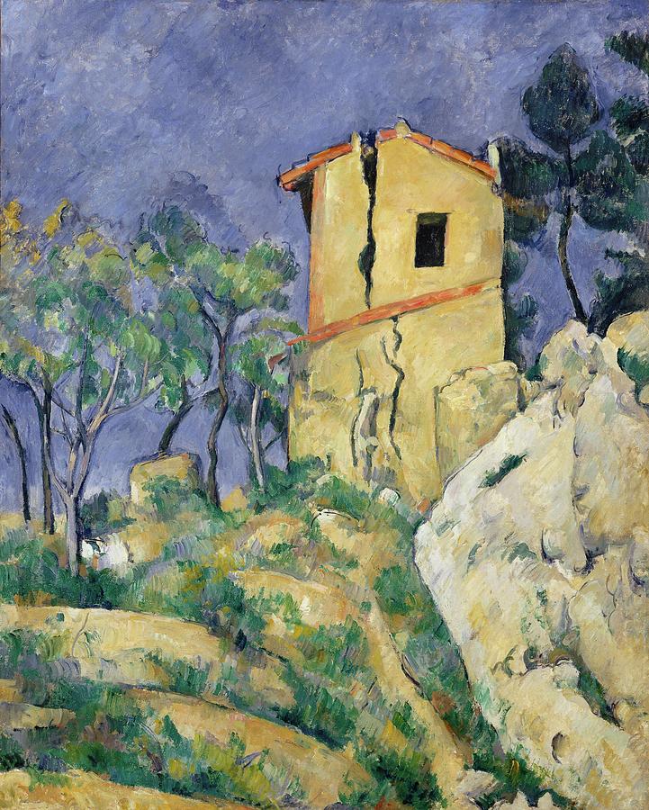 Paul Cezanne Painting - The House with the Cracked Walls #2 by Paul Cezanne
