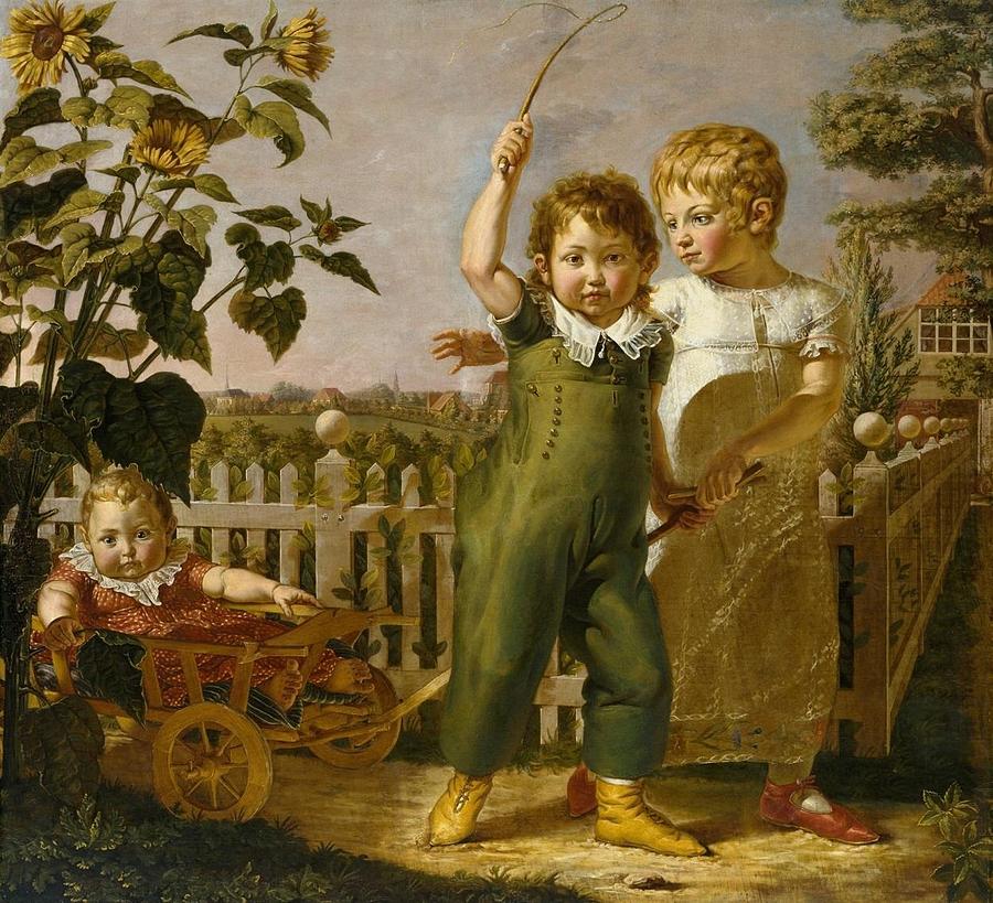 The Hulsenbeck Children Painting by Philipp Otto Runge