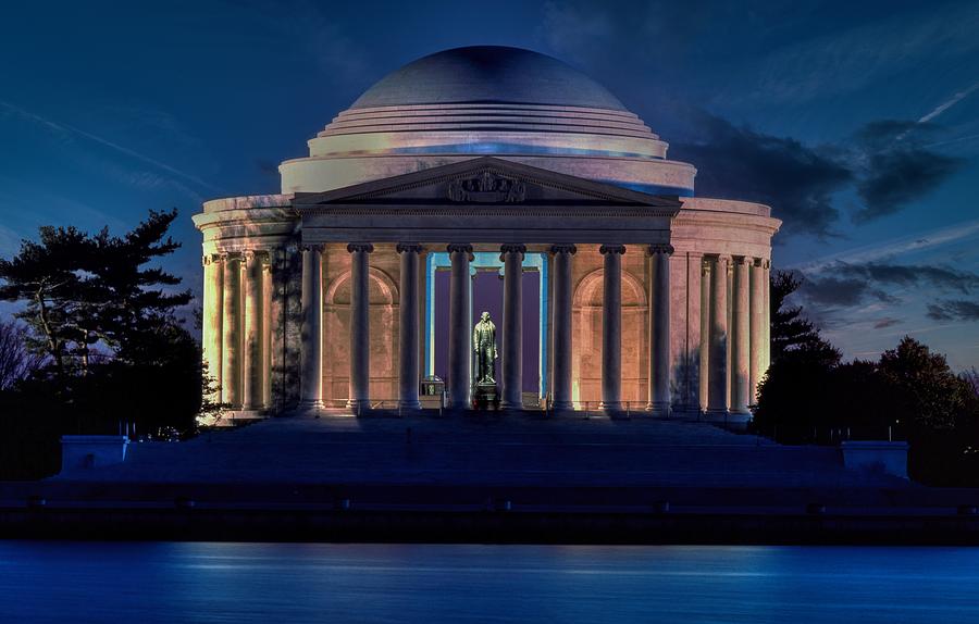 The Jefferson Memorial at Dusk #2 Photograph by Mountain Dreams