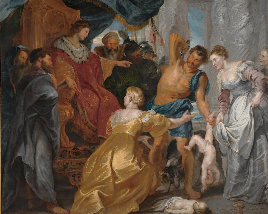 Peter Paul Rubens Painting - The Judgement of Solomon  #2 by Peter Paul Rubens