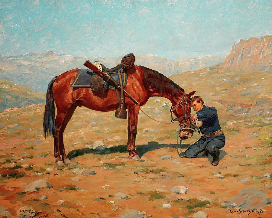 the-last-drop-painting-by-charles-schreyvogel-fine-art-america