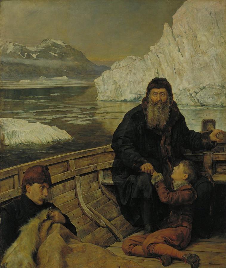 John Collier Painting - The Last Voyage of Henry Hudson #2 by John Collier