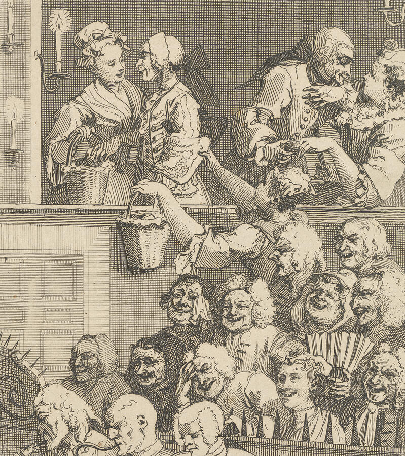 The Laughing Audience, from 1733 Relief by William Hogarth