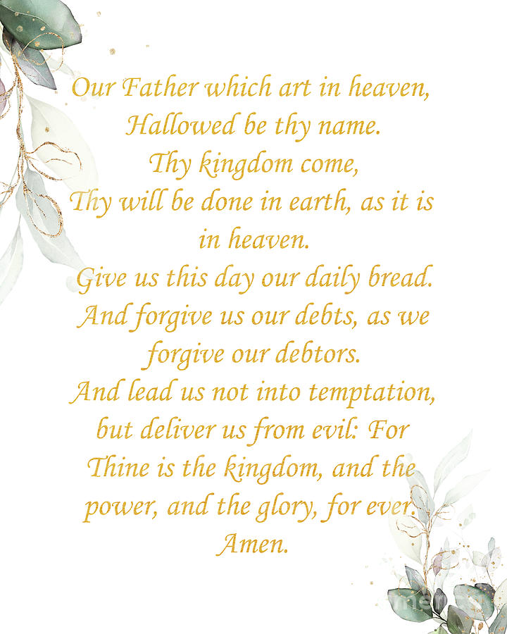 The Lord's Prayer Painting by Trilby Cole - Fine Art America
