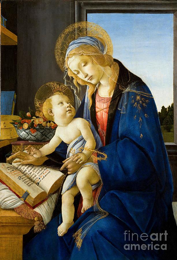 The Madonna of the Book #2 Painting by Sandro Botticelli